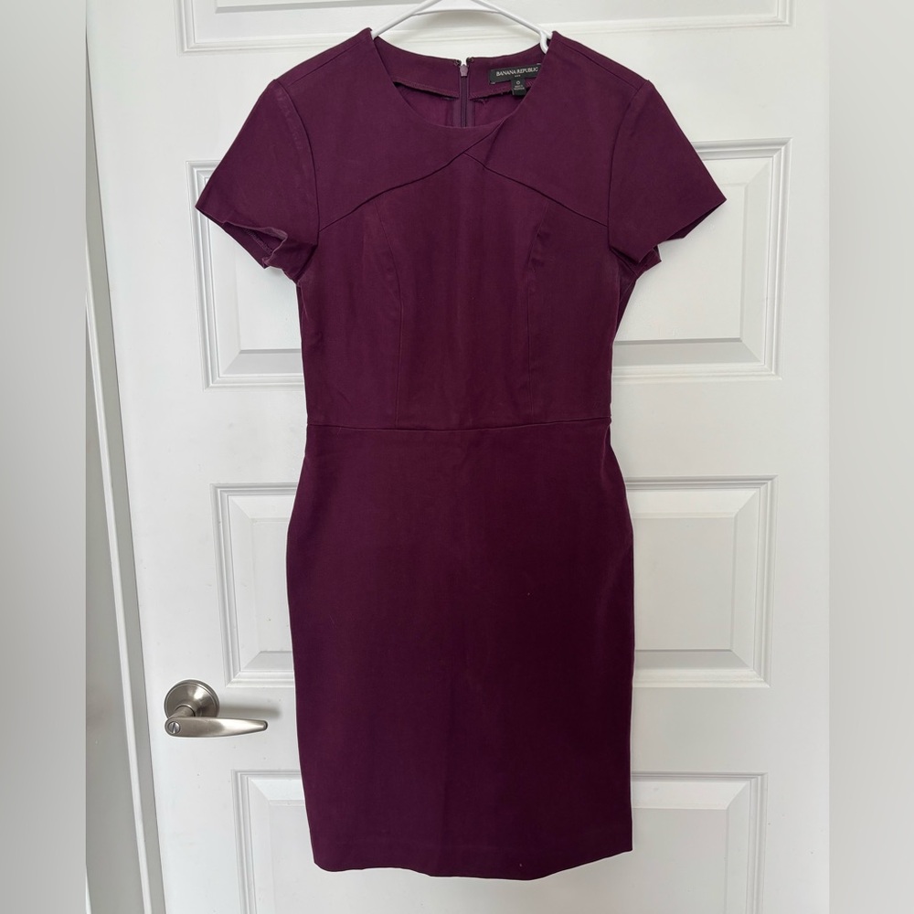 Banana Republic Rich Purple Midi Dress